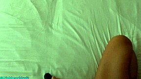 milf gets so wet watching her own lesbian pussy play vid