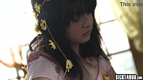 Petite teen Jane Wilde licks and kisses horny MILF Kenna James