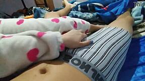 inexperienced chico mounts huge ass rides cock cums quick