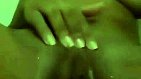 Dark Latina Teen Fingers Herself In Tub