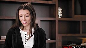 Maya Woulfe and Lily Larimar meet busty milf Lauren Phillips for naughty lesbian play