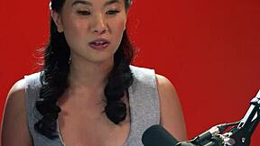 Korean teen Kimmy Kimm fingers hairy pussy to orgasm!