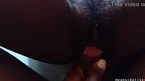 18-Year-Old Ebony Slut's Saggy Tits Big Pussy Slammed Hard by Older Lover!
