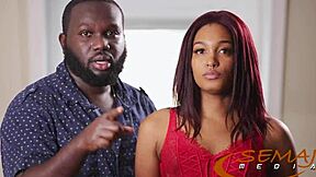 Addis worships Semaj's small tits