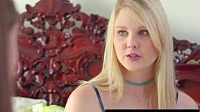 I's petite Chloe Cherry getting my pussy double-eaten by stepsister Lily Rader and girlfriend.