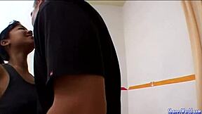 petite asian begs for hard white cock in doggystyle