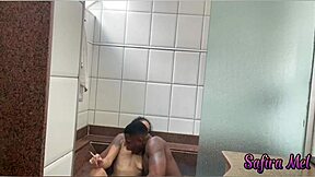 Hey, can't we just enjoy the hydro in the bathroom with this latina teen?