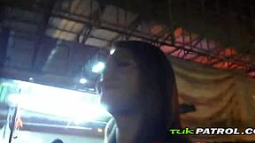 Intense ecstasy surges as the kinky asian teen gets fucked on the street in her hot black lingerie, feeling every interracial thrust.