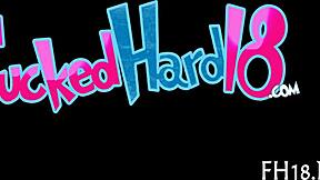 Wow! Can This Sexy Eighteen-Year-Old Handle Her First Wild Ride?