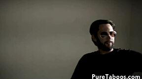 Taboo teen 18+ gets fucked and pussy licked in a wild trio