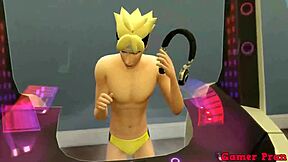 anime cosplay orgy in gym with boruto dj