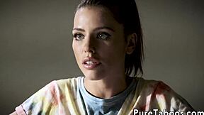 Taboo teen 18+ gets fucked and pussy licked in a wild trio