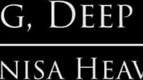 i moaned deeply as denisa heaven gave me a facial on that big cock.