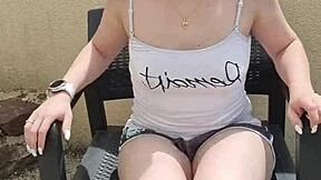 Beautiful Woman With Tattoo And Piercing In Outdoor Shorts