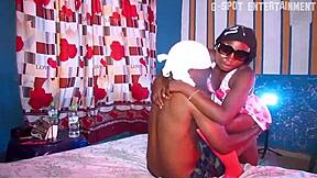 Ebony Girlfriend Takes Big Cock In Her Hairy Beaver Pussy Homemade Thriller