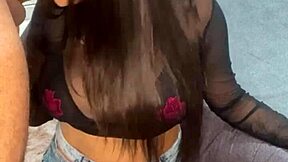 i'm addicted to sucking this brunette babe's cock deep