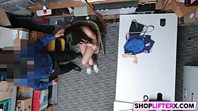 Is This Burglar Blowing The Cop's Big Cock To Avoid Arrest At Work?