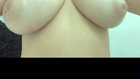 A young teen demonstrates her natural figure in a casual setting