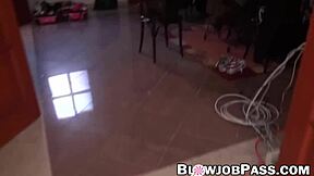 Daphne Klyde handles cock in throat and pussy POV