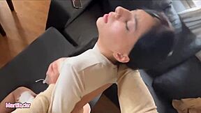 Argentinian petite teen challenges her friend in a heated debate.