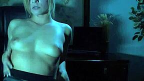 sexy dahlia fingers herself in the dark