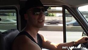 chicks getting fucked in the van outdoors