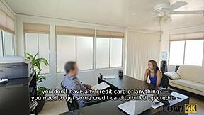 Loan4k office comfortable for girl to get nailed