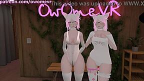 Watch this lesbian teen clone herself in VR for hardcore cosplay erp!