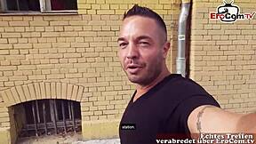 deutsche teen schlampe getroffen für heißen outdoor pov sex auf der straße