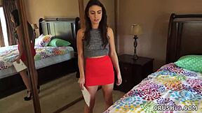 Cute teen 18+ babe seduces with huge tits and taboo fantasy