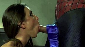 Casey Calvert In Spiderman Parody.