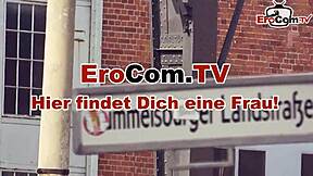 Skinny german student picked up publicly on street for hardcore sex date