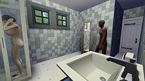 old black guy FUCKING a white girl with big tits