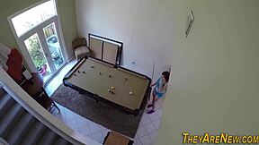 Amateur Teen 18+ Receives Facial After Blowjob and Handjob