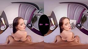 Shocking Teen Lexi Layo Engages in Hardcore POV Blowjob and Sex in Shower VR Reality.