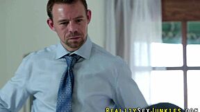 Real teen 18+ pornstar with tattoo and piercing gets railed for creampie blowjob