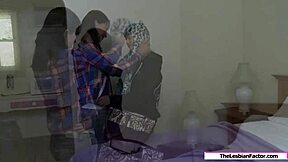 the teen got a visit from her milf friend who licked her