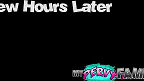 Hot stepsister caught stealing the car gets roughly fucked with a monster cock cumshot.