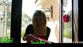 Sexy natural blonde teen Lia Lor enjoys close-up riding session