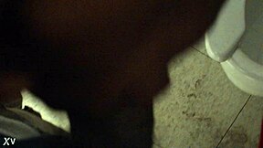 Bathroom blowjob between two girls