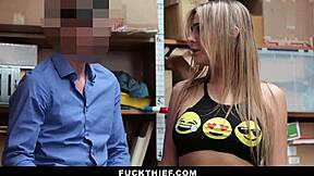 Hey, watch this blonde teen bang detective for freedom