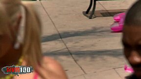 Two blondes Jaelyn Fox and Tara Lynn Foxx take big black cocks