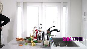 petite teens in home alone threesome riding asses