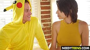 Cute teen Cece Capella gets drilled by monster cock