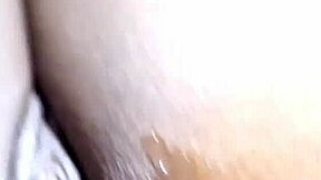 amateur ebony woman enjoys a relaxing session with her partner in missionary position