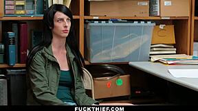 Skinny Teen Bribed for Steamy Encounter with Burglar