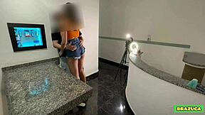 My pussy gets so wet seeing that horny guy's hard cock, right?