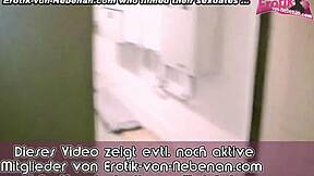 Private standing anal with German ebony teen in POV