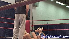 Lesbian Beauties Wrestling: Who Will Devour First?