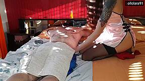 Hidden camera captures a sensual massage session